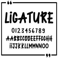 Ligature Font