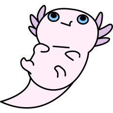 Cute Cartoon Axolotl