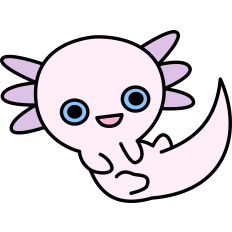 Cute Cartoon Axolotl