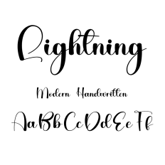 Lightning Script Font