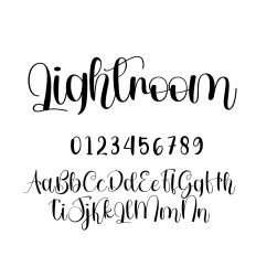 Lightroom Font