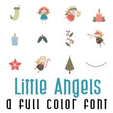 Little Angels Full Color Font