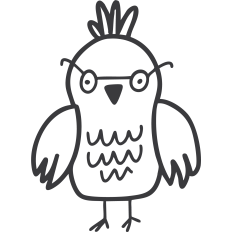 Little Bird with Glasses