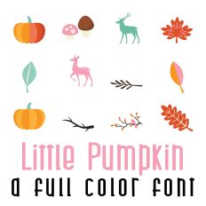 Little Pumpkin Full Color Font