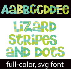 Lizard Stripes and Dots