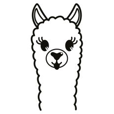 Cute Llama SVG Cut File