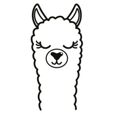 Llama SVG Cut File