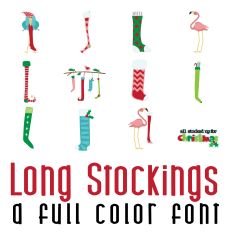 Long Stockings Full Color Font
