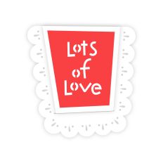 Lots of Love Matchbook Card