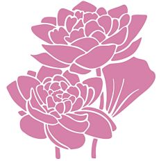 Lotus Flower Stencil