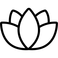 simple lotus icon flower