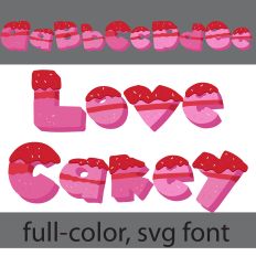 Love Cakey Color Font