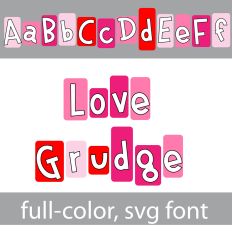Love Grudge Color Font