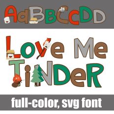 Love Me Tinder Color Font