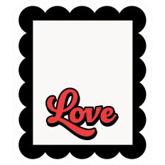 Love Note Scalloped Border Hey Sugar Valentine’s Day
