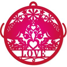 Love Christmas Mouse Holiday Ornament