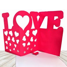 LOVE 3 Fold Card