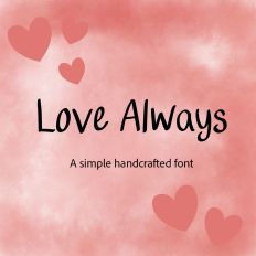 Love Always - A Simple Handcrafted Font