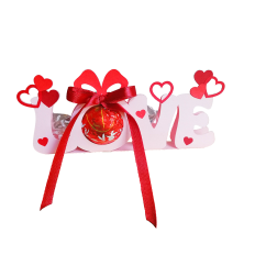 Love Chocolate holder with hearts