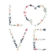 Floral Art for Valentine's Day