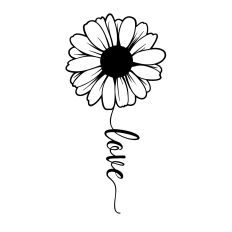 Love Daisy SVG Cut File