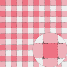 LOVE-LINES PINK WHITE VALENTINE GINGHAM BACKGROUND PATTERN