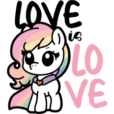 love is love pride pony