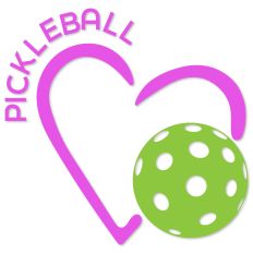 Love Pickleball Heart