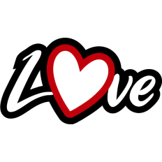 love word with heart
