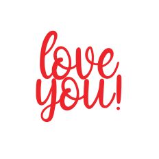 love you svg cutting file