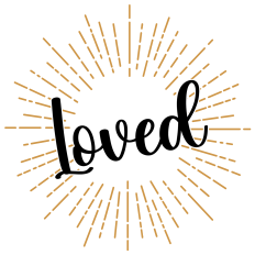 Loved Word Art Decal | Christian Iron-On SVG | Faith T-Shirt Design