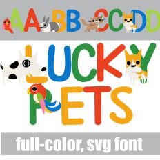 Lucky Pets Color Font