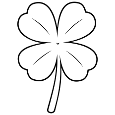Clover Leaf Outline