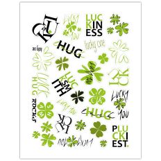 LUCK AND SHAMROCKS sticker sheet – RABEA BILZ