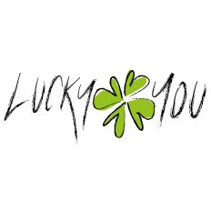 LUCKY YOU WITH SHAMROCK IN A LINE – RABEA BILZ