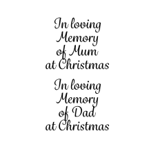In loving memory of Mum Dad at Christmas combo Svgs x 2