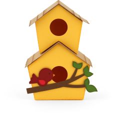 3D Double Decker Birdhouse