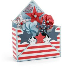 3D Envelope Box Patriotic 