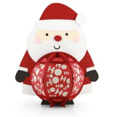 3D Lantern Belly Santa