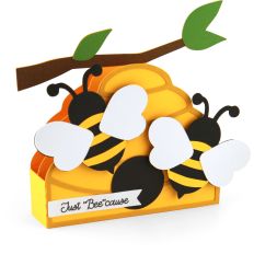 5x7 box Card Beehive With Branch