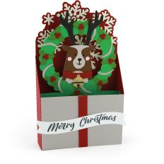 5x7 Box Card Christmas Reindeer