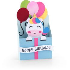 5x7 Box Card Happy Birthday Unicorn