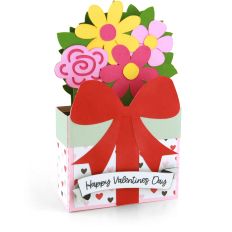 5x7 Box Card Valentine Present Flowers