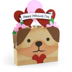 5x7 Box Card Valentine Dog