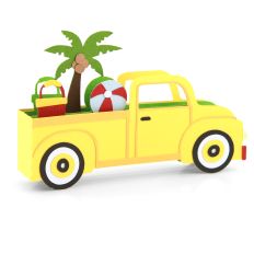 5x7 Box Card Truck Beach