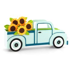 5x7 Box Card Truck Sunflowers