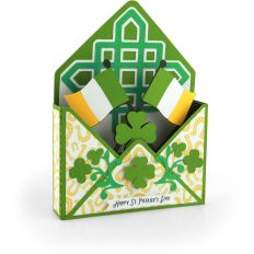 5X7 Envelope Box Card St.Patrick's Day Flags