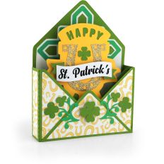 5X7 Envelope Box Card St.Patrick's Day Horseshoe