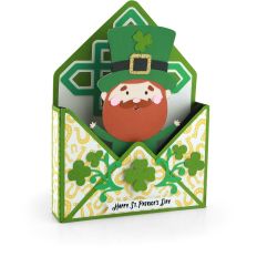 5X7 Envelope Box Card St.Patrick's Day Leprechaun