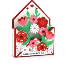 5X7 Envelope Box Card Valentine's Flowers